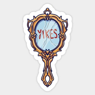 Yikes Mirror Sticker